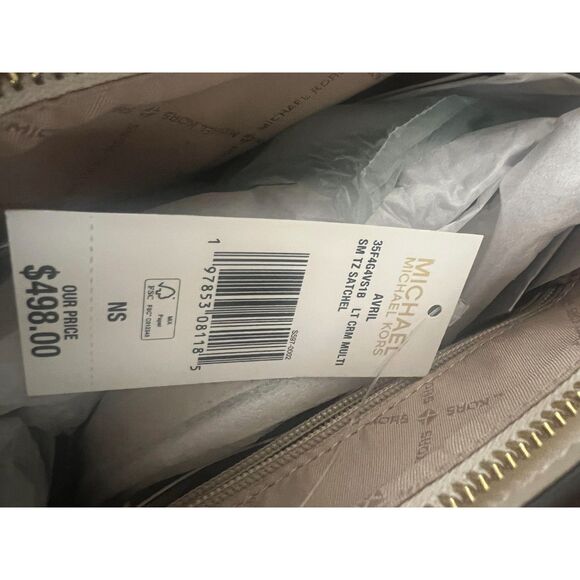 Michael Kors Ginny MK Logo Crossbody Shoulder Bag White Jet Set Item - Picture 8 of 9